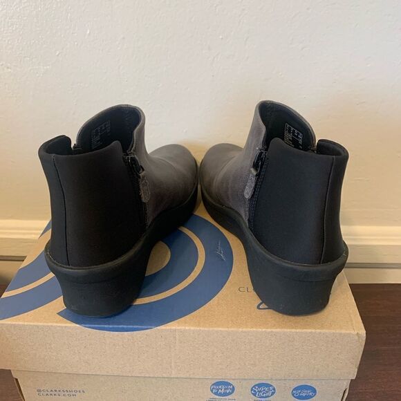 Clarks step rose up lightweight leather ankle boot size 6 new in box - Picture 4 of 9